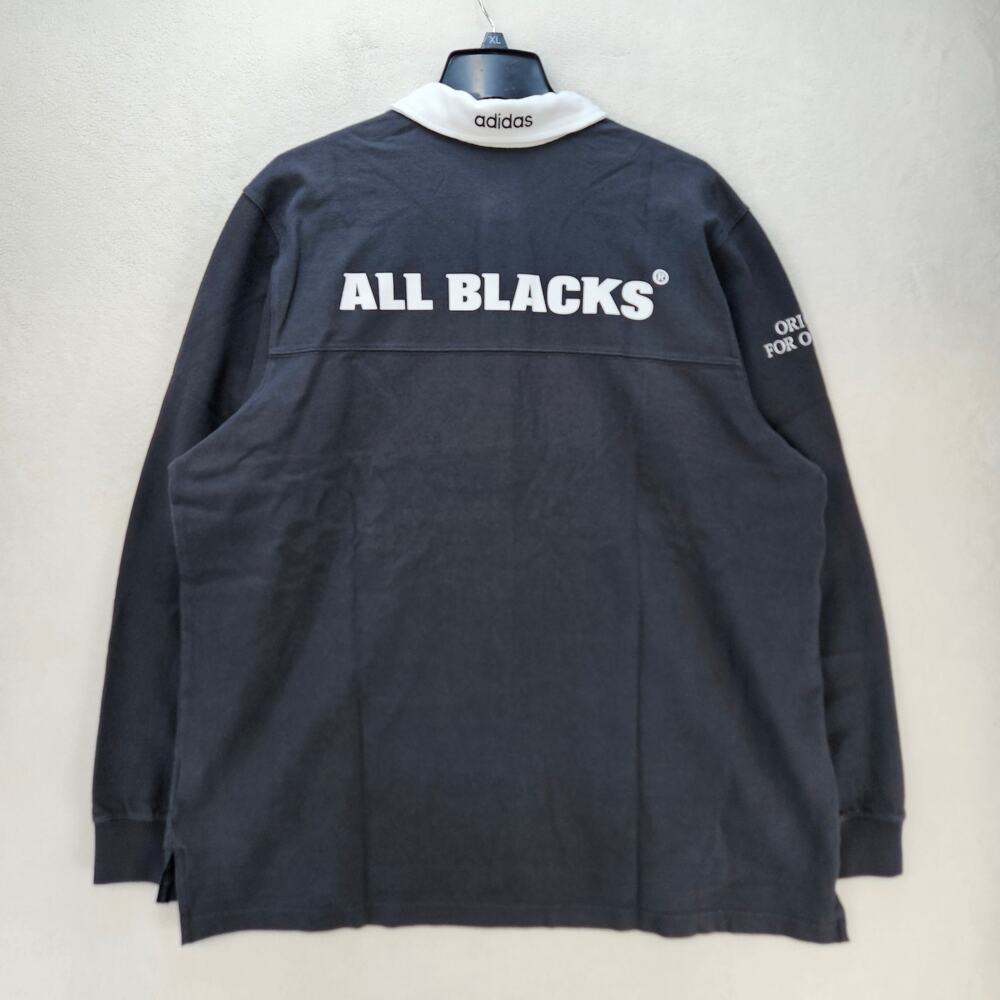 ADIDAS ORIGINALS MEN'S XL RUGBY POLO LONG SLEEVE SHIRT PATCHWORK NWT KG4638 - Picture 6 of 7